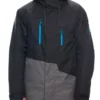 686 Geo Insulated Snowboard Jacket 10K Black -SKIBOETIEK 686 geo insulated snowboard jacket front black 20721