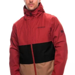 686 Smarty Form 3-in-1 Snowboard Jacket 20K Rusty Red -SKIBOETIEK 686 smarty snowboard jacket rusty red front 20724