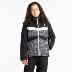 Dare2b, Belief II Ski-jas Kinderen Wit, Zwart -SKIBOETIEK dare2b belief ii aa jas gevoerd kinderen wit zwart 22dare2102v1 BI 08