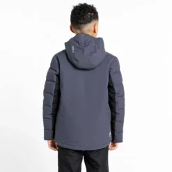 Dare2b, Cheerful II Ski-jas Kinderen Ebony Grijs, Zwart -SKIBOETIEK dare2b cheerful ii aa jas gevoerd kinderen ebony grijs zwart 22dare2107v1 BI 10