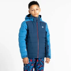 Dare2b, Cheerful II Ski-jas Kinderen Moonlight Denim Blauw -SKIBOETIEK dare2b cheerful ii aa jas gevoerd kinderen moonlight denim blauw 22dare2107v3 BI 08