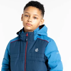 Dare2b, Cheerful II Ski-jas Kinderen Moonlight Denim Blauw -SKIBOETIEK dare2b cheerful ii aa jas gevoerd kinderen moonlight denim blauw 22dare2107v3 BI 12