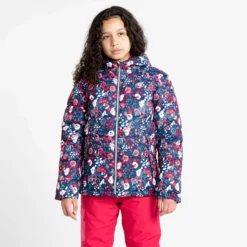 Dare2b, Girls Verdict Ski-jas Kinderen Virtual Floral Print Roze -SKIBOETIEK dare2b girls verdict aa jas gevoerd kinderen virtual floral print 22dare2101v2 BI 08