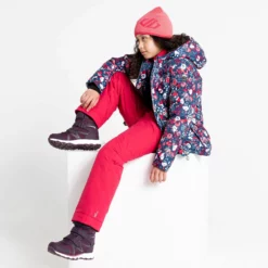 Dare2b, Girls Verdict Ski-jas Kinderen Virtual Floral Print Roze -SKIBOETIEK dare2b girls verdict aa jas gevoerd kinderen virtual floral print 22dare2101v2 BI 09