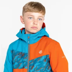 Dare2b, Glee II Ski-jas Kinderen Fjord Blauw, Oranje -SKIBOETIEK dare2b glee ii aa jas gevoerd kinderen fjord blauw oranje 22dare2108v2 BI 09