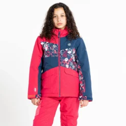 Dare2b, Glee II Ski-jas Kinderen Virtual Roze -SKIBOETIEK dare2b glee ii aa jas gevoerd kinderen virtual roze 22dare2108v4 BI 08