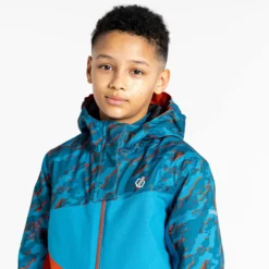 Dare2b, Humour II Ski-jas Kinderen Fjord Blauw -SKIBOETIEK dare2b humour ii aa jas gevoerd kinderen fjord blauw 22dare2109v6 BI 07