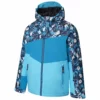 Dare2b, Humour II Ski-jas Kinderen Floral Print River Blauw -SKIBOETIEK dare2b humour ii aa jas gevoerd kinderen floral print river blauw 22dare2109v5 BI 02