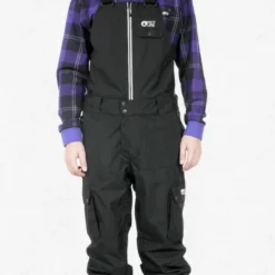 Picture Charles BIB Snowboard Pants Black 10K -SKIBOETIEK picture charles bib snowboard pants 10k black model 21650