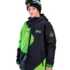 Picture Organic Fink Black-green Snowboard Jacket Youth 10K (14 Yrs) -SKIBOETIEK picture fink b black green 19199