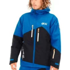 Picture Styler Snowboard Jacket Dark Blue 10K -SKIBOETIEK picture styler jacket front black blue model front 20676