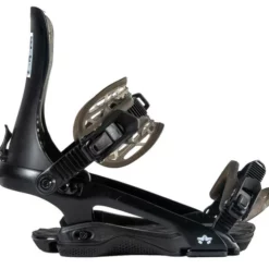 Rome 390 Boss Snowboard Binding Black -SKIBOETIEK rome 390 boss snowboard binding 2022 black side 21830