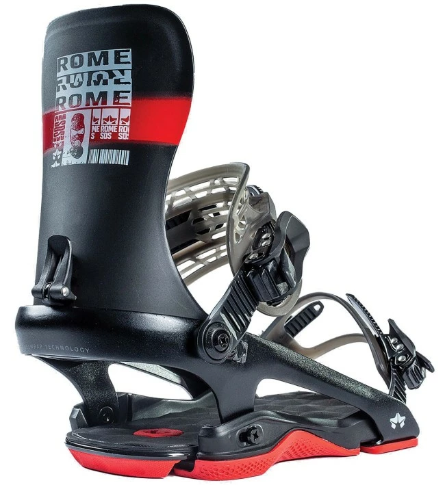 Rome 390 Boss Snowboard Binding Black-red 4 Rome 390 Boss Snowboard Binding Black-red - Afbeelding 2