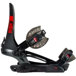 Rome Katana Snowboard Binding Black-red -SKIBOETIEK rome katana snowboard binding black red side 21835