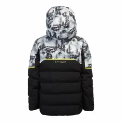 Spyder, Impulse Synthetic Ski-jas Kinderen Tree Line Wit, Zwart